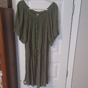 Blush Olive Green Women's Dress